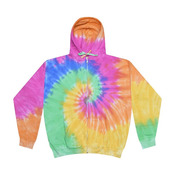 Tie-Dyed Full-Zip Hooded Sweatshirt