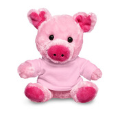 7" Plush Pig With T-Shirt