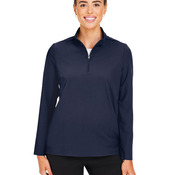 CrownLux Performance® Ladies' Windsor Welded Quarter-Zip