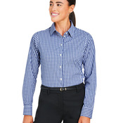 CrownLux Performance® Ladies' Gingham Shirt