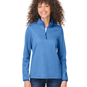 Ladies' Venture Heathered Stripe Quarter-Zip