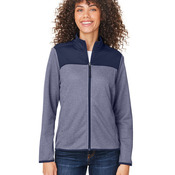 Ladies' Venture Heathered Stripe Hybrid Jacket