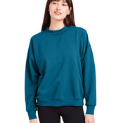 Ladies' Vintage Oversized Crew Pullover