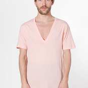6456 Sheer Jersey V-Neck S/S Summer T-Shirt