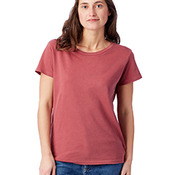 Ladies' Vintage Garment-Dyed Distressed T-Shirt