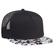 OTTO CAP "OTTO SNAP" 5 Panel Mid Profile Mesh Back Trucker Snapback Hat