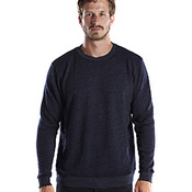 Unisex 6.5 oz. Heavyweight Loop Terry Triblend Long-Sleeve Crew