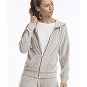 Ladies' Velour Full-Zip Hoodie