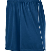 Youth Wicking Soccer Shorts with Piping