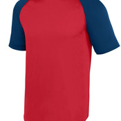 Youth Wicking Short Sleeve Baseball Jersey