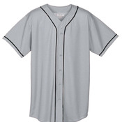 Youth Wicking Mesh Button Front Jersey