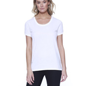 Ladies' Cotton/Modal Open Shoulder