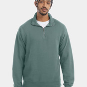 Garment-Dyed Quarter-Zip Sweatshirt