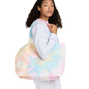 Unisex Swirl Tie-Dye Large Canvas Shopper