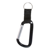 Carabiner With Strap And Split Ring Keychain